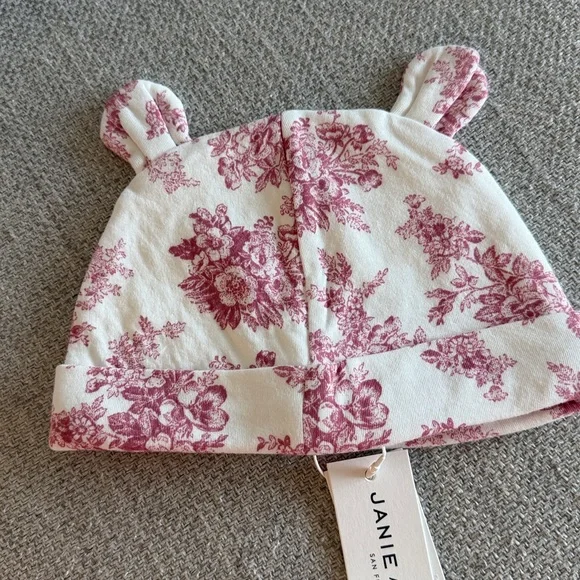 Janie and Jack baby girl hat 6-12m 100% cotton - Picture 2 of 2